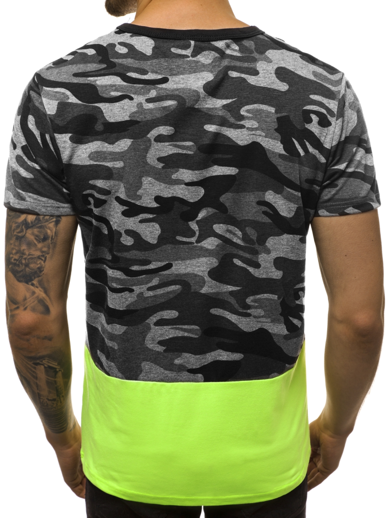 T-Shirt męski grafitowy OZONEE JS/SS10978