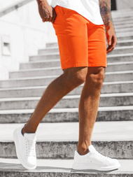 Spodenki chinos męskie pomarańczowe OZONEE JB/JP1142