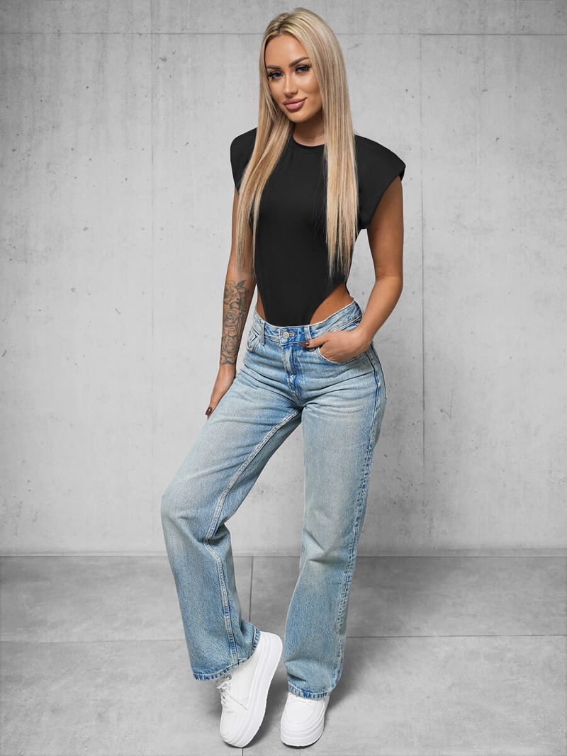 Damskie body czarne OZONEE O/XYS3208