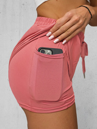 Жіночі cпортивні шорти tемно-kораловi OZONEE JS/XY24015S