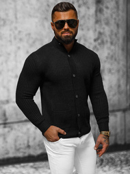 Sweter męski czarny OZONEE NB/MM6020/4