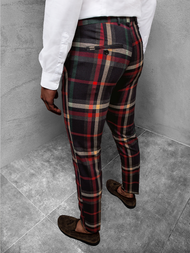 Штани чоловічі темно-синій червоний OZONEE DJ/5587