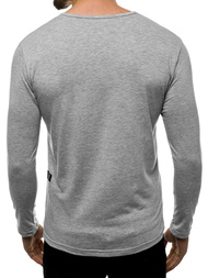 Футболка з довгим рукавом чоловіча Сiрий OZONEE O/1114