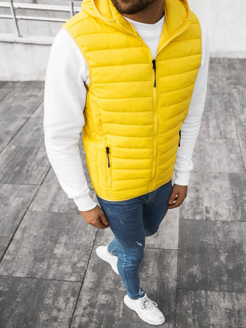 Безрукавка чоловіча Жовта OZONEE JS/HDL88002Z