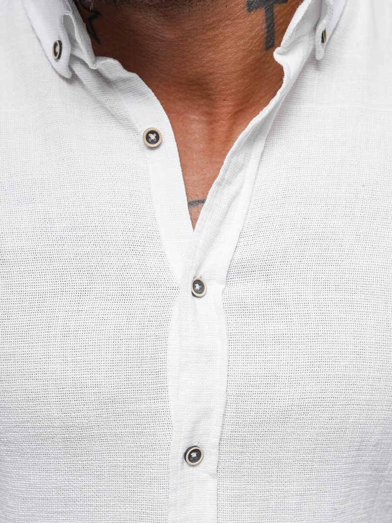 Koszula męska biała OZONEE O/V93