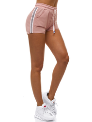 Spodenki dresowe damskie jasno-różowe OZONEE JS/1023/B16/B