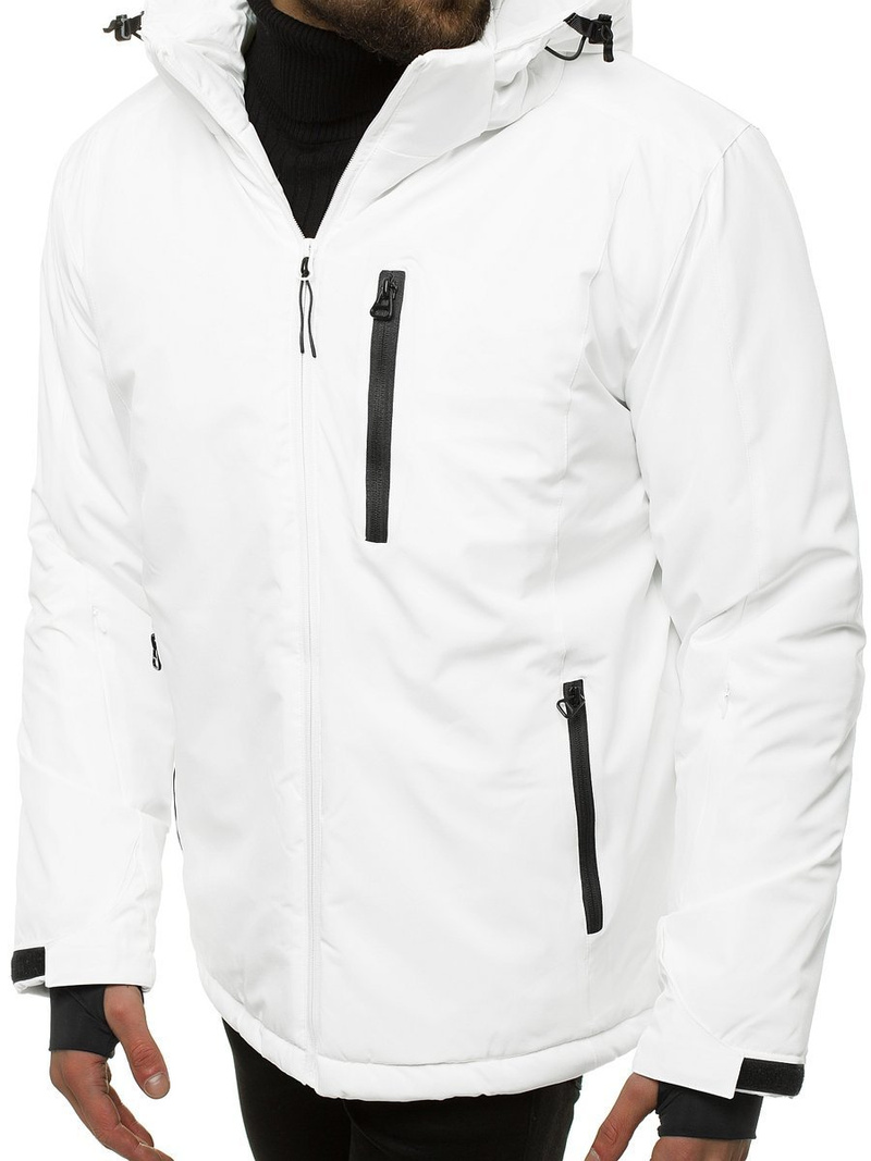 Kurtka zimowa męska biała OZONEE JS/HH011/45