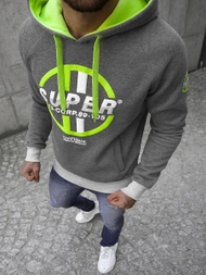 Bluza z kapturem męska grafitowa OZONEE JS/X-56