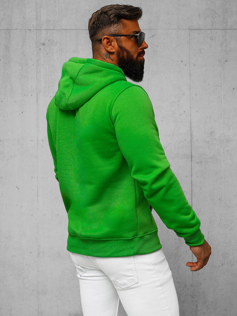 Bluza męska z kapturem zielona OZONEE JS/2009Z