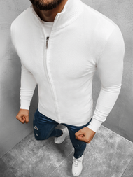 Sweter męski rozpinany biały OZONEE TMK/YY07/2Z
