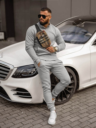 Спортивний костюм чоловічій Сiрий OZONEE JS/68C10385/2Z