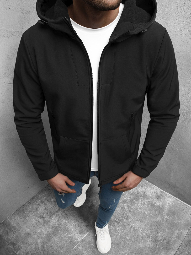 Куртка softshell чоловіча Чорна OZONEE JS/HM187/1
