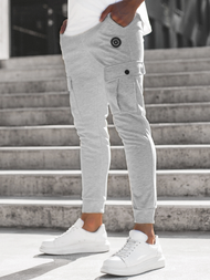 Spodnie dresowe męskie szare OZONEE C/374