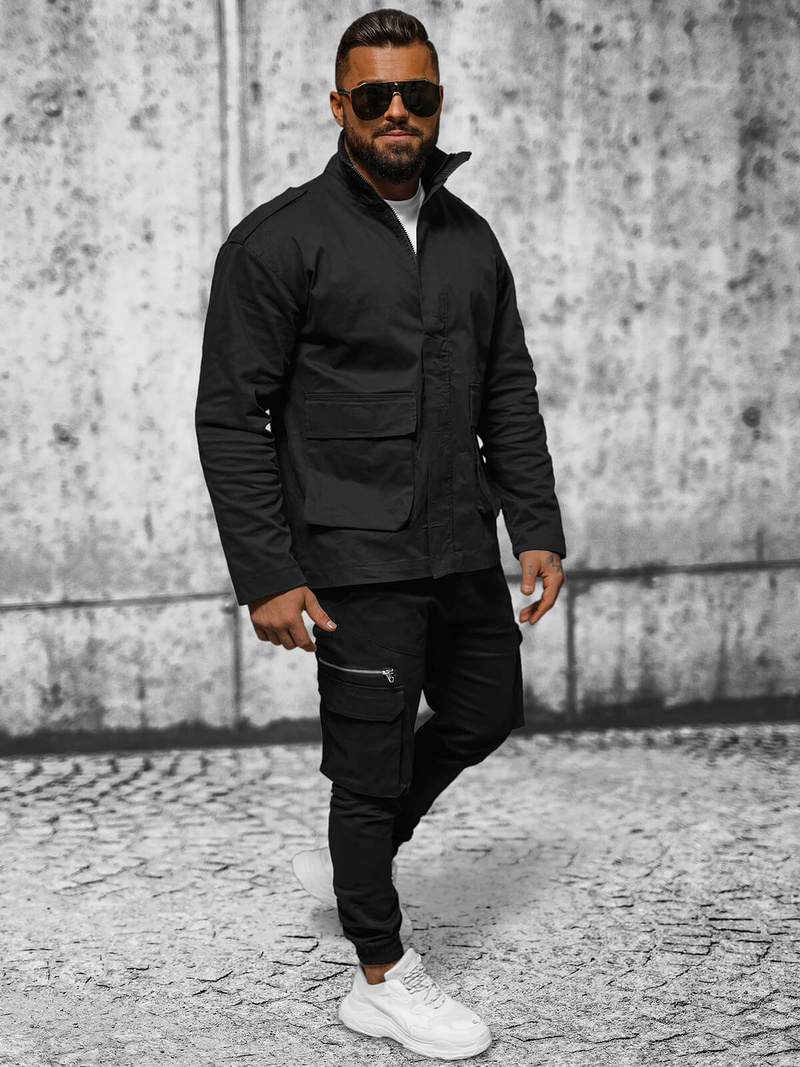 Куртка чоловіча чорна OZONEE O/G3035