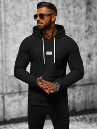 Bluza z kapturem męska czarna OZONEE O/TB2216