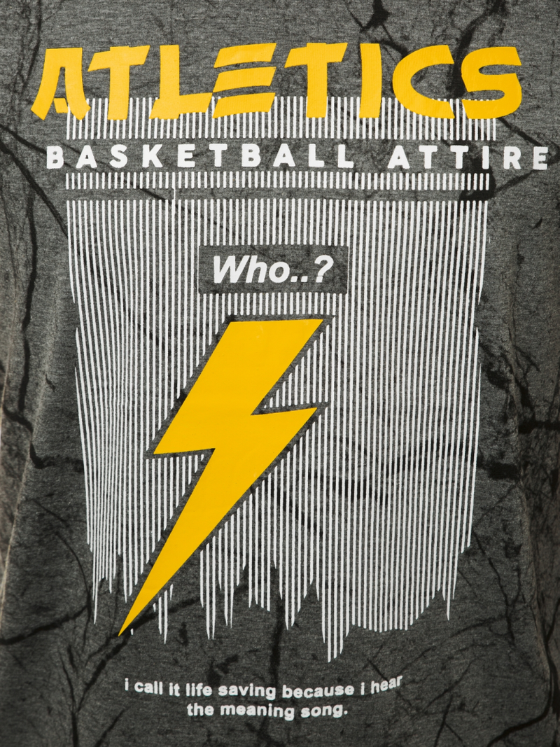 Футболка чоловіча графіт OZONEE JS/SS11028Z