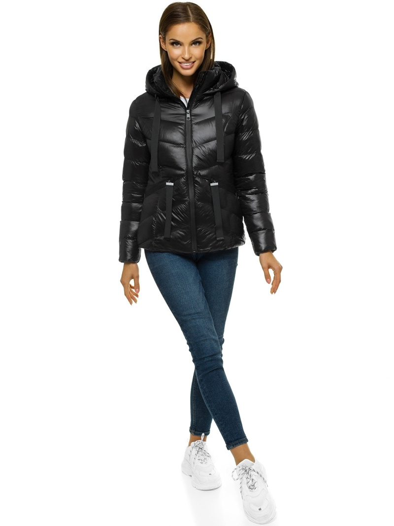 Kurtka zimowa damska czarna OZONEE JS/M23066/5