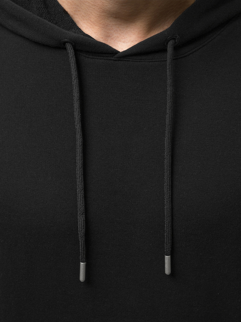 Bluza z kapturem męska czarna OZONEE B/20402009