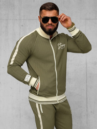 Komplet dresowy męski khaki OZONEE O/FF5030AB