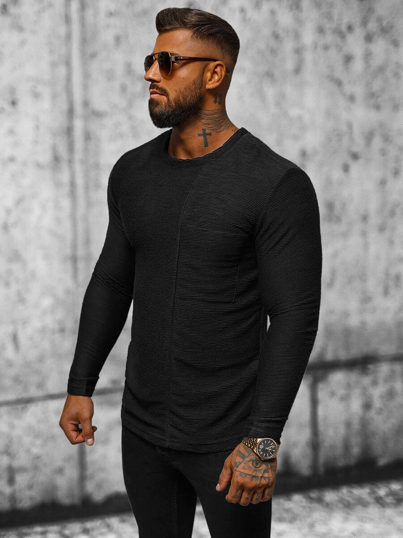 Толстовка чоловіча чорна OZONEE O/20375Z