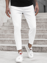 Spodnie jeansowe męskie białe OZONEE DR/2050