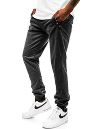 Spodnie dresowe męskie grafitowe js/xw001s