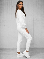 Komplet dresowy dwuczęściowy damski biały OZONEE O/12113Z