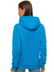 Bluza z kapturem damska błękitna OZONEE JS/W02Z