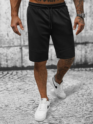 Spodenki dresowe męskie czarne OZONEE JS/8K929