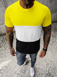 T-shirt męski żółty OZONEE JS/8T90/1