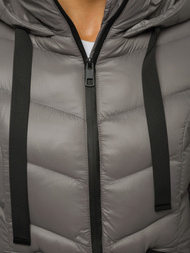 Kurtka zimowa damska szara OZONEE JS/M23066/4