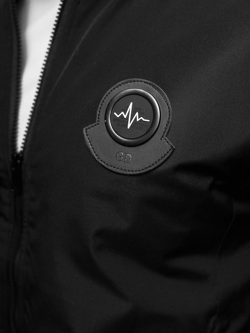 Kurtka męska bomberka czarna OZONEE JS/84M3037/392