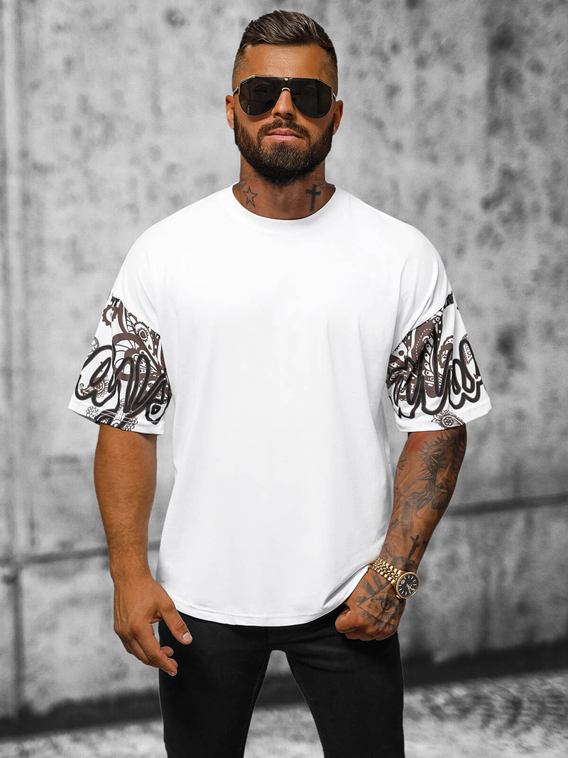 Футболка чоловіча Бiлий OZONEE O/3432