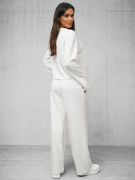 Komplet dresowy damski dwuczęściowy biały OZONEE O/XYS3230