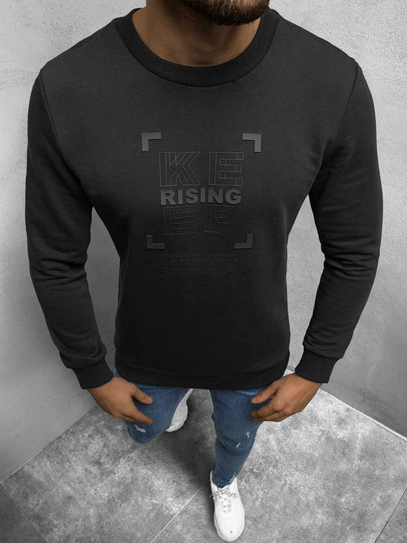 Толстовка чоловіча Чорна OZONEE B/21402053