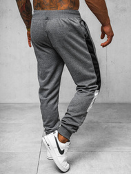 Spodnie dresowe męskie grafitowe OZONEE JS/8K211