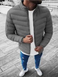 Kurtka męska przejściowa szara OZONEE JS/SM70