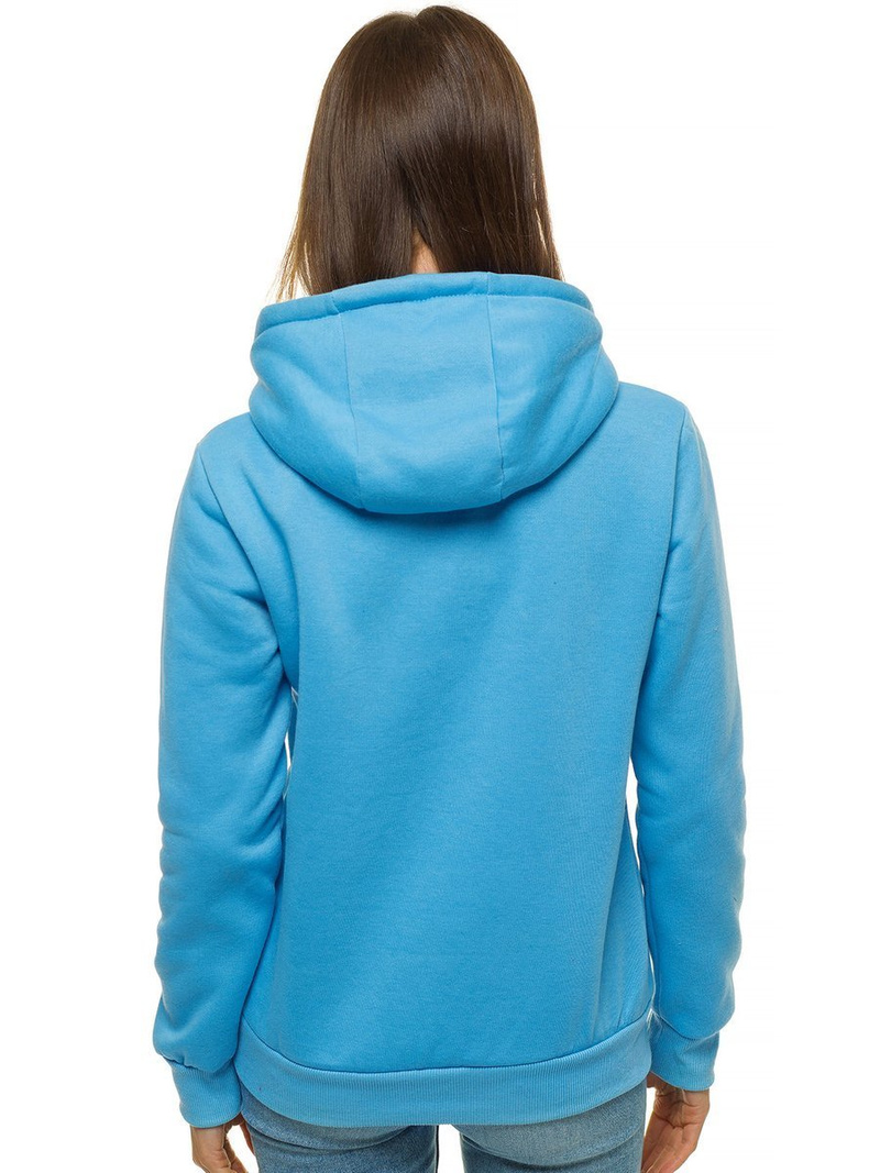 Bluza z kapturem damska jasno-niebieska/2 OZONEE JS/W02/62Z