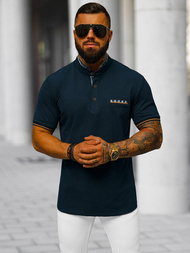 Футболка Поло Чоловіча Tемно-Cиня OZONEE O/DA799