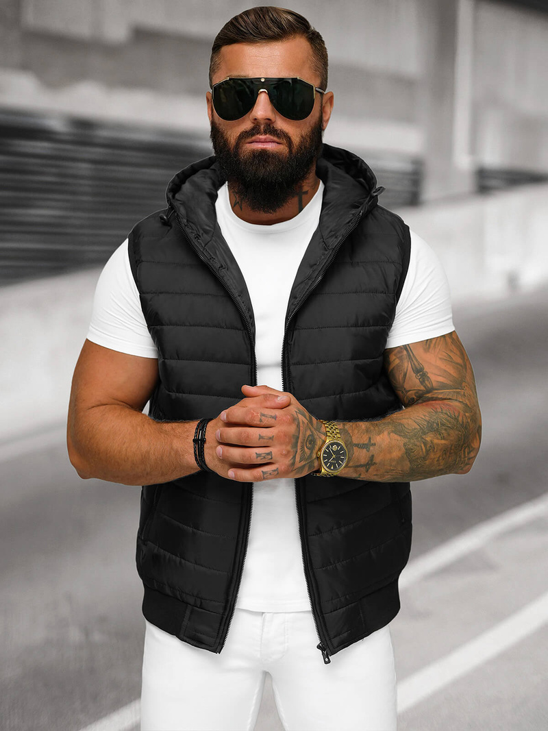 Безрукавка чоловіча Чорна OZONEE JS/MY88Z