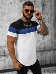 T-shirt męski biały OZONEE O/P1163