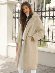 Жіноче пальто екрю OZONEE O/Z01Z