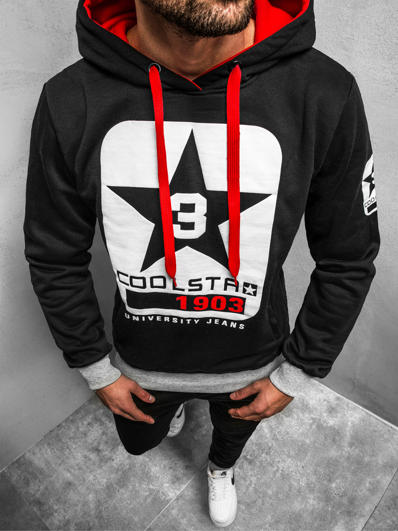 Толстовка чоловіча Чорна JS/Y10001BZ