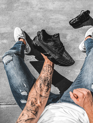 Sneakersy czarne OZONEE O/503