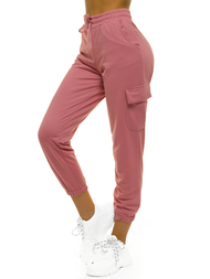 Spodnie dresowe damskie różowe OZONEE O/MB2001/21