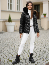 Куртка жіноча чорна OZONEE JS/5M3138/392AZ