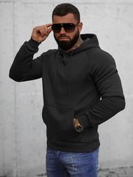 Bluza z kapturem męska czarna OZONEE O/8B151/3