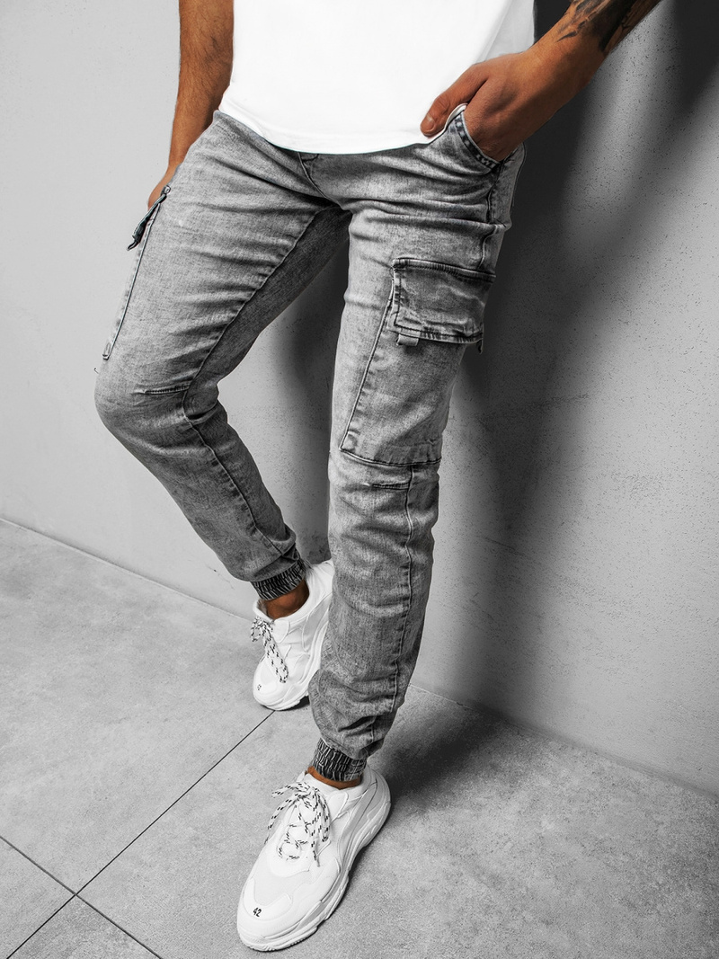 Штани чоловічі джоггери Графітові OZONEE DR/TF129