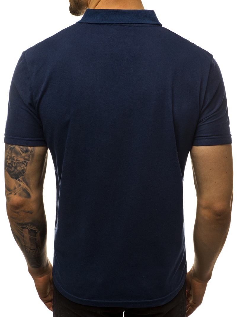 Koszulka polo męska granatowa OZONEE JS/GD01