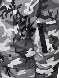 Kurtka zimowa męska moro-szara OZONEE JS/2019005